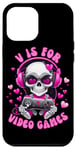 Coque pour iPhone 12 Pro Max V est pour les jeux vidéo Skull Headphones