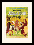 The Jungle Book Jumpin' Mounted & Framed 30 x 40cm Print, MDF, Multi-Colour, 42 x 32 x 2.4 cm