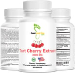 Tart Cherry Extract - Highly Potent- 3000 Mg per Serving- 90 Vegetarian Capsules