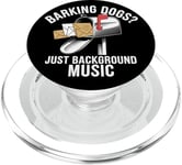 Des chiens qui aboient ? Just Background Music Mail Carrier Postal Work PopSockets PopGrip pour MagSafe