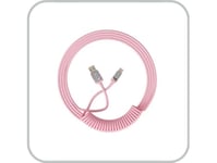 Akko Coiled Cable, Usb-C Auf Usb-A - Pink (6925758615266)