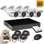 1080P HD CCTV 4 Camera System 4 Ch DVR Home Outdoor Security Kit with Hard Drive