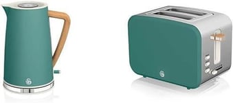 Swan EEJB148 - Nordic Twin Pack Kettle & 2-Slice Toaster Green