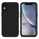 Coque pour Apple iPhone XR en FLUID NOIR Housse de protection Étui en silicone TPU flexible - Neuf