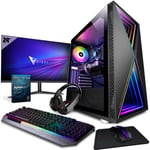 Vibox III-90 PC Gamer - 24" Écran Pack - 8 Core Intel i7 10700F Processeur 4.8GHz - Nvidia RTX 3070 Ti 8Go - 32Go RAM - 1To NVMe M.2 SSD - 600W PSU - Windows 11 - WiFi