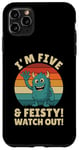 Coque pour iPhone 11 Pro Max Five and Feisty Monster Birthday Graphic for Kids