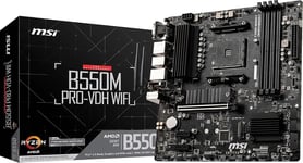 B550M Pro-Vdh Wifi Carte Mère Amd B550 Emplacement Am4 Micro Atx