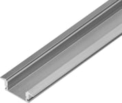 Orno Aluminiumprofil För Led-Remsor, 2000 X 24,5 X 6,85 Mm, Infälld I Gipsskivor, Silver