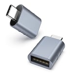 Syntech Lot de 2 adaptateurs USB C vers USB, USB-C mâle vers USB 3 Femelle Compatible avec iMac 2021, iPad Pro 2021, MacBook Pro 2020 et Autres appareils de Type C ou Thunderbolt 3 Bleu