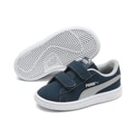 Puma Mixte Enfant Smash V2 Buck V Inf Baskets, Bleu (Gibraltar Sea-High Rise White 10), 21 EU