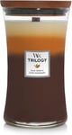 WoodWick Large Hourglass Trilogy Scented Candle | Café Sweets | with Crackling |