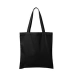 POLHIM® Sacs en tissu non imprimés 38 x 42 cm 220 g/m² - Sac en coton polyvalent et durable comme sac à main et sac de transport. Sac en tissu durable pour toutes les occasions., Noir, 38.0 x 42.0