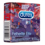 Durex Fetherlite Elite Emoji thin condoms, 3 pieces