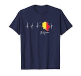 Funny Belgium Flag Shirt Roots From Usa Belgium T-Shirt