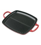 Le Creuset - Grill Signature fonte rouge cerise 31 x 27 cm- Rouge