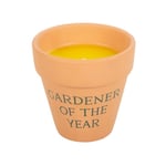 Gardener of the Year Citronella Candle in Ceramic Plant Pot 