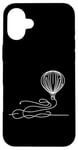 Coque pour iPhone 16 Plus Ballon à air One Line Art Dessin