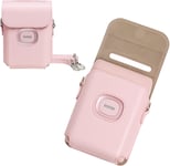 Mini Link 2 Étui Coque Compatible pour Fuji Instax Link 2 Imprimante Photo Housse de Protection en Cuir PU en Rosa