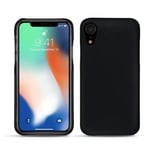 Coque cuir Apple iPhone Xr - Coque arrière - Noir - Cuir saffiano - Neuf