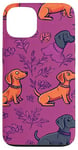 Coque pour iPhone 13 Joli motif de teckel - Accessoire sur le thème du chien