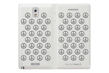 New Genuine Official Samsung Galaxy Note 3 Flip Cover Moschino White