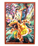 Sleeves Pokemon - Protèges Cartes Charizard / Dracaufeu Teracristal Premium Collection X65