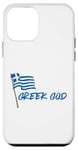 Coque pour iPhone 12 mini Dieu grec pour homme grec, ascendance grecque, design simple