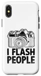 Coque pour iPhone X/XS I Flash Personnes Photographie Photographe