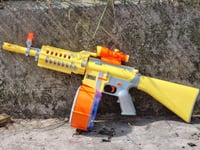 NERF BULLET Soft Dart Gun REAL Laser COD Warzone LMG Battle Rifle Fortnite Toy