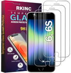 RKINC Verre Trempé [Lot de 3] pour iPhone 6 / iPhone 6S 4.7-Inch, Film Protection écran, Dureté 9H 0,33 mm HD Glass [Garantie à vie][sans Bulles d'air][Résistant aux rayures]