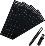 Autocollants Clavier, Autocollant Clavier En Français, Autocollants De Remplacement De Lettres De Clavier Français, Pour Avec N'Importe Quel Clavier Standard, Ordinateur Portable, 6Pcs