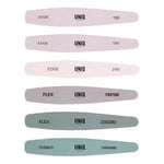 UNIQ Multi-Grit Nail File & Buffer Kit Diamond Shaped - 6 st