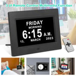 Digital Alarm Clock Calendar Datetime for Memory Loss Dementia Elderly Dimming