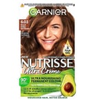 Garnier Nutrisse Creme Blonde Hair Dye Permanent Nourishing Hair Mask Conditioner- 6.03 Natural Golden Dark Blonde