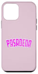 Coque pour iPhone 12 mini Pasadena Grande taille Rose Magenta Vintage Classique