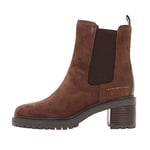 Tommy Hilfiger Women's Outdoor Chelsea MID Heel Boot 619, Brown (Truffle Brown), 6.5 UK