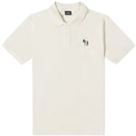 Paul Smith Regular Fit Organic Cotton Zebra Polo Shirt - White, XL