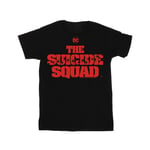 DC Comics Dam/Tjej The Suicide Squad Movie Logo Boyfriend T-shirt i bomull