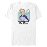 Pixar Toy Story Bo Peep Cloak Organic Short Sleeve T-Shirt, White, L