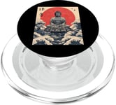 Kamakura Grande statue de Bouddha vintage japonais Art sur bois PopSockets PopGrip pour MagSafe