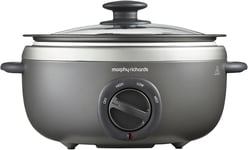 Morphy  Richards  460022  Sear  and  Stew  3 . 5  Litre  Oval  Slow  Cooker  Tit