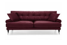 Andrew Fløyelssofa 3-seter - Lilla/Krom Howard sofa Lilla