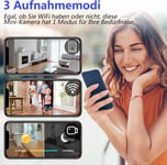 Camera Espion Wifi Mini Caméra Cachée 1080P Hd Sans Fil Caméra De Surveillance Interieur/Extérieur 8 Heures D'Enregistrement Avec Détection Mouvement Vision Nocturne Micro Camera Pour Maison Auto