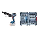 Bosch Professional GSB 18V-150 C, Blue, Solo + Kit d'embouts de tournevis 35 pièces (Pick and Click, accessoires pour visseuse à percussion, avec embouts et porte-embouts universels) - Amazon Edition