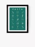 EAST END PRINTS Violet Studio 'Pasta Guide' Wood Framed Print