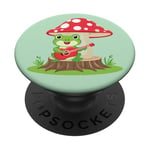 Anime Kawaii Musical Frog Mushroom PopSockets PopGrip Adhésif