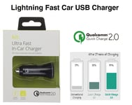 Qualcomm 2.0 Adaptive Fast USB Car Charger for Android Samsung Sony Moto LG HTC