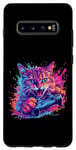 Coque pour Galaxy S10+ manette de jeu gamer chat idée de jeu inspiration créative