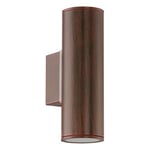 Eglo 94105 GU10-LED Antique-Brown Outdoor Wall Light RIGA One Size