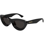 Lunettes de soleil Bottega Veneta  BV1325S Lunettes de soleil, Noir/Gris, 51 mm